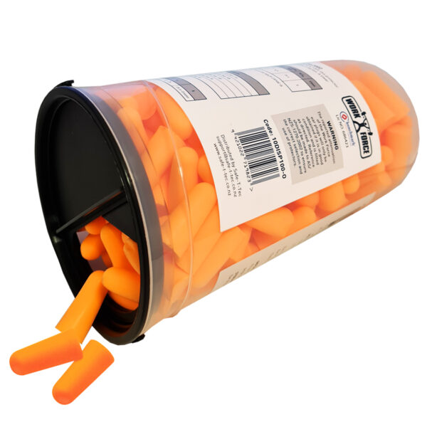 Trade Pack - 100 Orange Bullet Shaped Earplugs - Image 3