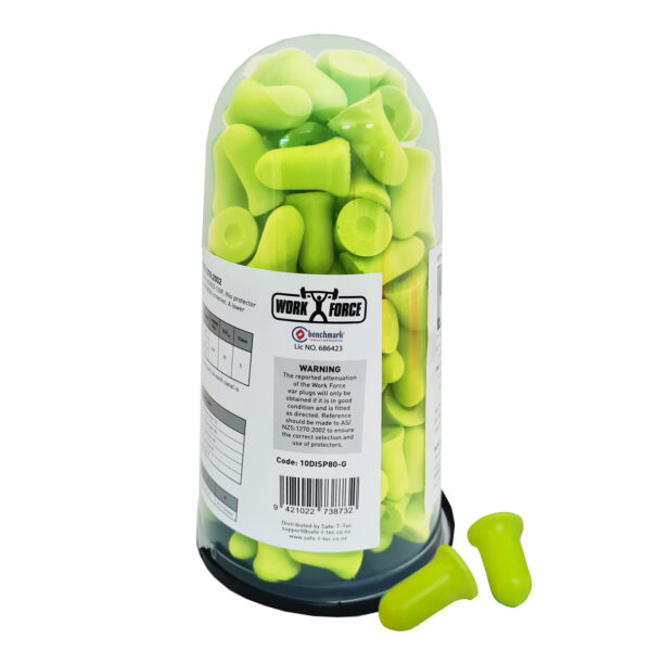 Trade Pack - 80 Green Bell Shaped Earplugs