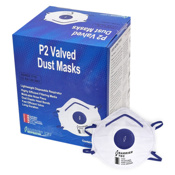 Disposable Valved P2 Dust Mask - Box of 10