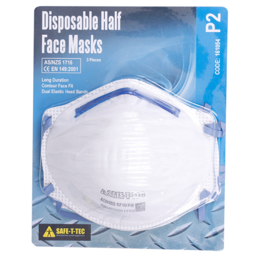 Safe-T-Tec: P2 Disposable Mask 3 Pack