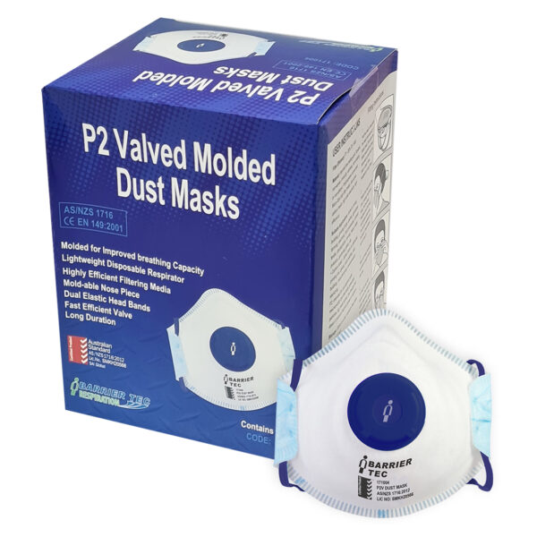 Disposable Molded P2V Dust Mask - Box of 10