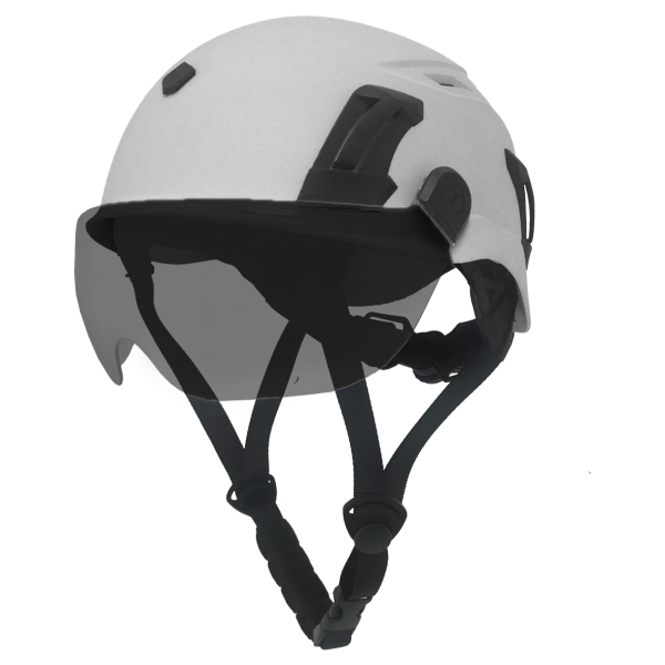 Vented Climbing Helmet Goggles - Smoke - Image 3