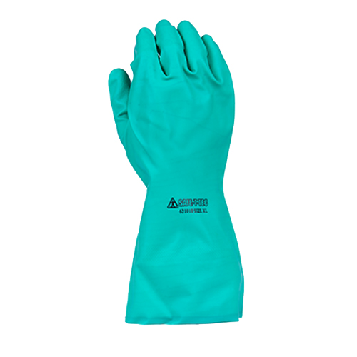 Safe-T-Tec: Green Nitrile Gauntlets