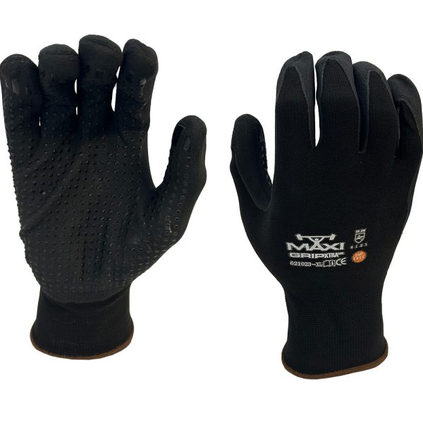 Maxi Grip Xtra 500 - Nitrile/PU Palm Coated Glove with Raised Dots
