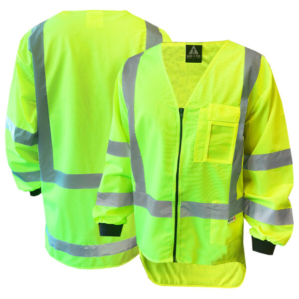 D/N Zipped Long Sleeve Yellow Vest