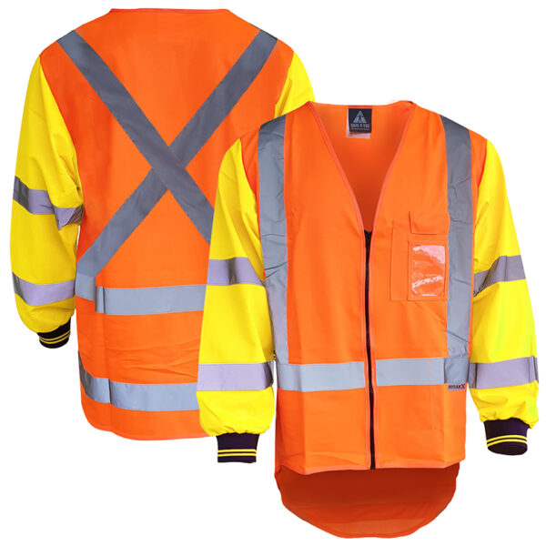 TTMC MTC D/N Zipped Long Sleeve Orange/Yellow Vest