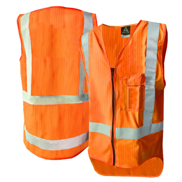 FR TTMC D/N Zipped Orange Vest