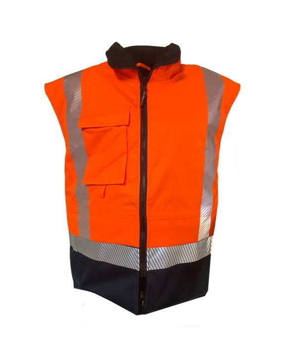 D/N Essentials Orange/Navy PU Coated Vest