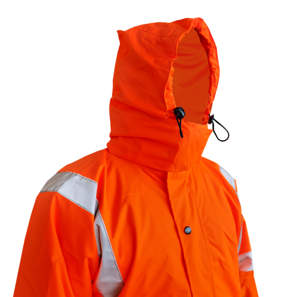 Essentials TTMC D/N Waterproof Fleece Lined Orange Jacket - Image 7