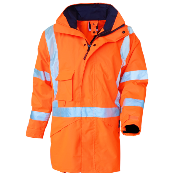 Essentials TTMC D/N Waterproof Fleece Lined Orange Jacket - Image 2