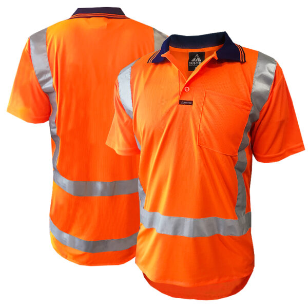 170gsm TTMC D/N Short Sleeve Orange Polo