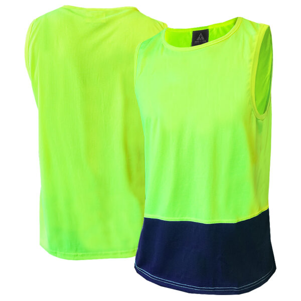 170gsm DO Yellow/Navy Singlet