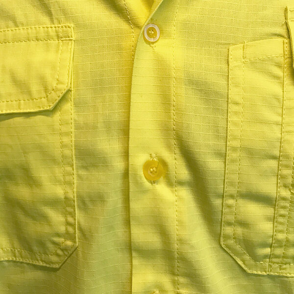 155gsm RIPSTOP D/N LS Orange/Navy Cotton Shirt - Image 5