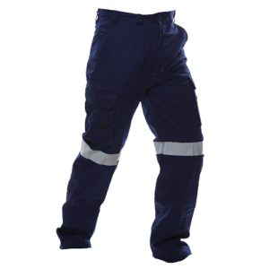 Industrial Cotton Pants - Navy with Tape