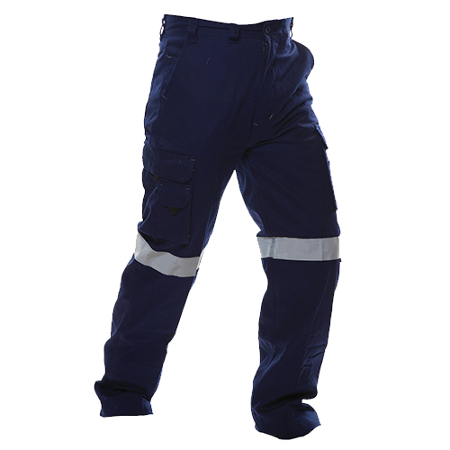 Safe-T-Tec: Industrial Cotton Pants - Hi Vis