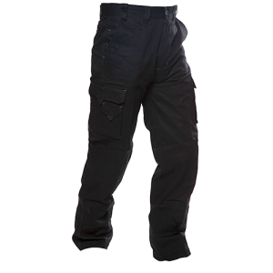 Black Industrial Cotton Pants 280gsm
