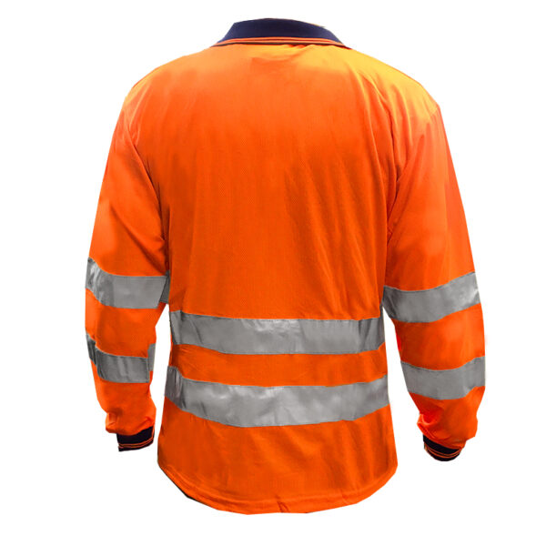 170gsm D/N Orange Polo - Image 3