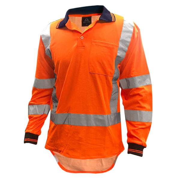 170gsm TTMC D/N Orange Polo - Image 2