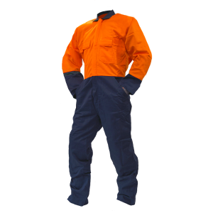 300gsm Madura Cotton DO Orange/Navy  Overalls