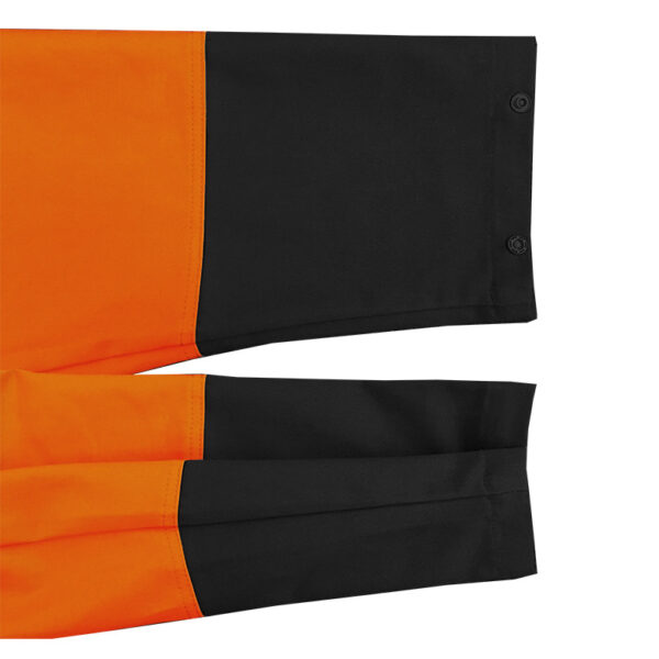 300gsm Madura Cotton DO Orange/Black Overalls - Image 6