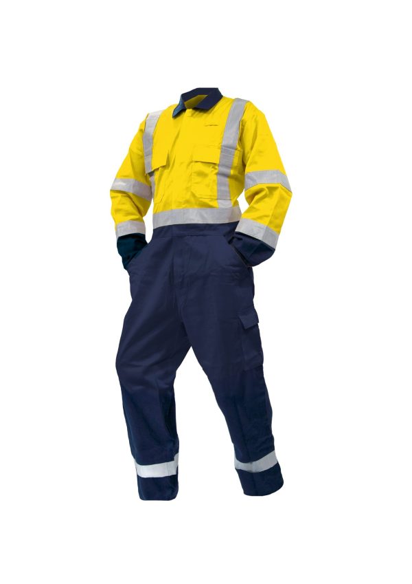 300gsm Madura Cotton D/N Yellow/Navy Overalls