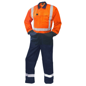 320gsm 12cal FR D/N Orange/Navy Overalls