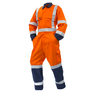 320gsm 12cal TTMC FR D/N Orange/Navy Overalls