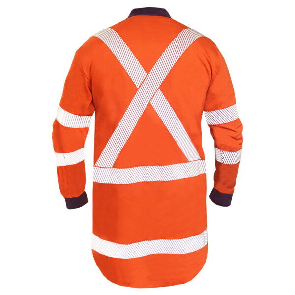 FR 12cal TTMC Orange Collared Polo 240gsm Cotton - Image 3