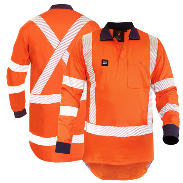 FR 12cal TTMC Orange Collared Polo 240gsm Cotton