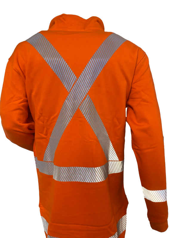 410gsm 22CAL TTMC D/N FR Orange Cotton Fleece - Image 2