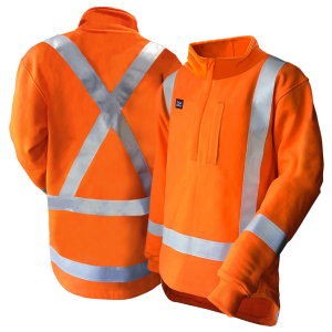 410gsm 22CAL TTMC D/N FR Orange Cotton Fleece