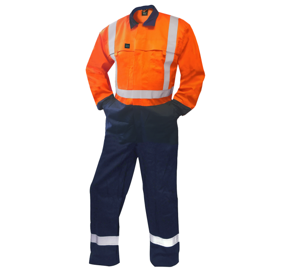 240gsm 11cal FR D/N Orange/Navy Overalls