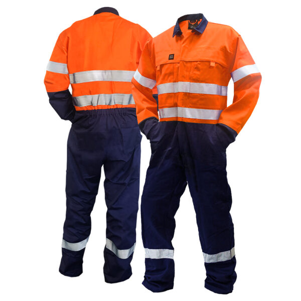 240gsm 11cal FR D/N Orange/Navy Overalls
