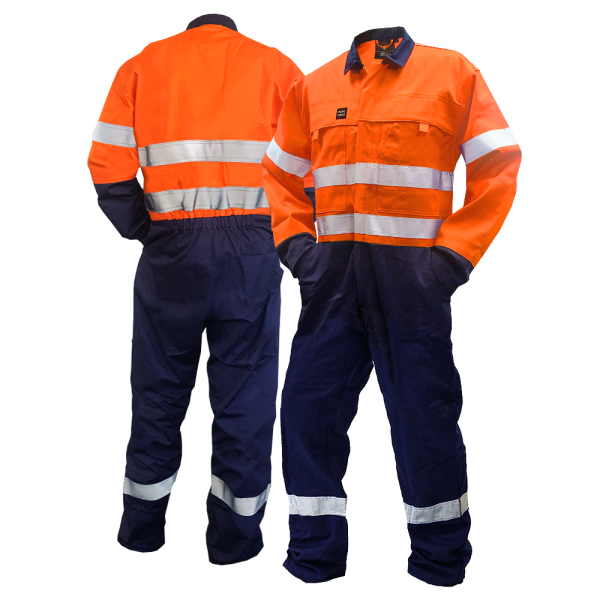 240gsm 11cal FR D/N Orange/Navy Overalls