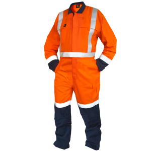 240gsm 11cal TTMC FR D/N Orange/Navy Overalls