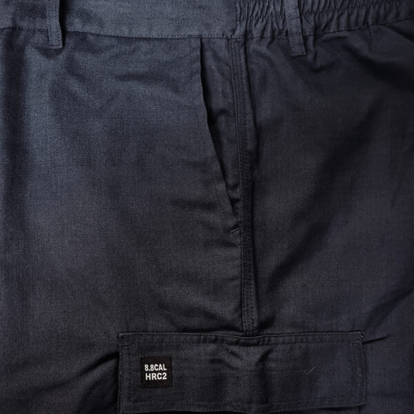 185gsm 8.8CAL FR Navy Cargo Pants - Image 3