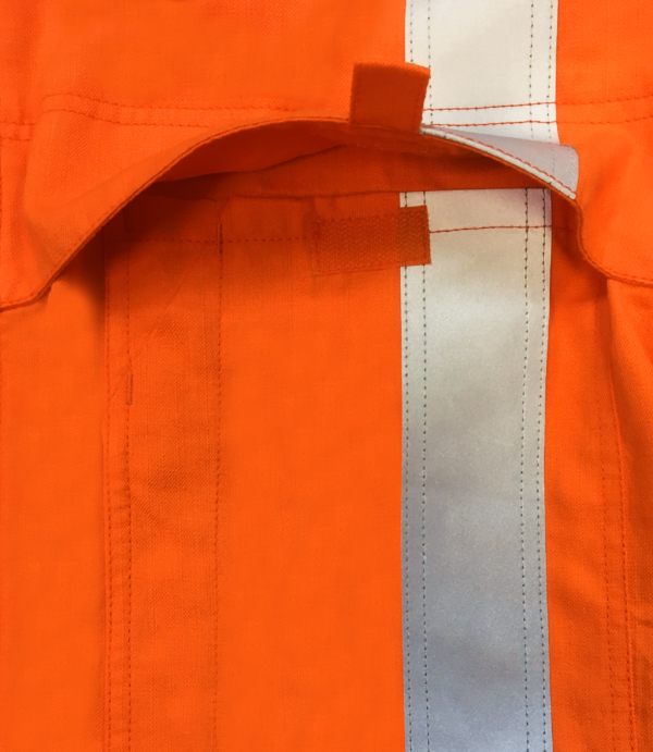 185gsm 8.8cal TTMC FR D/N Orange/Navy Overalls - Image 3