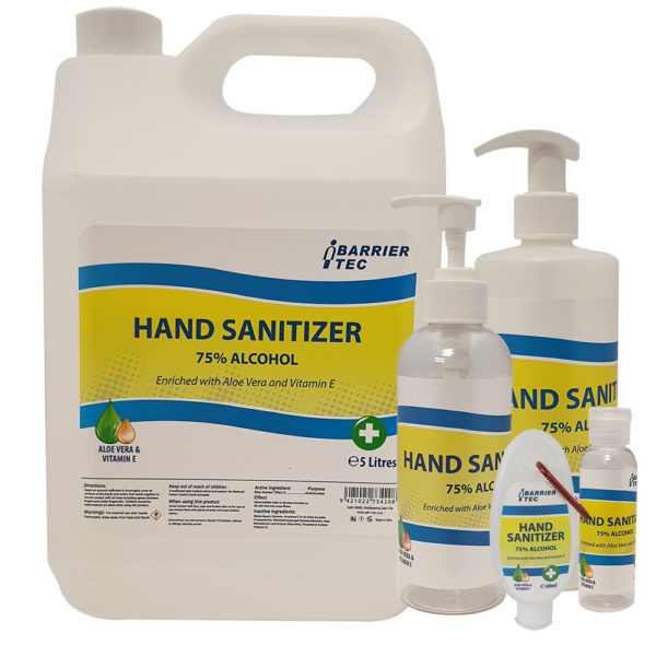 Hand Sanitizer 60ml Bottle with Carabiner Clip - Image 2