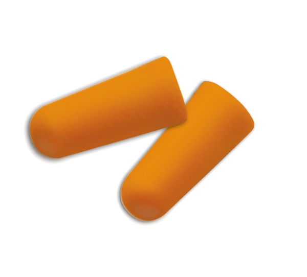 Orange Bullet Shaped Foam Ear Plugs - Box of 200 pairs - Image 3